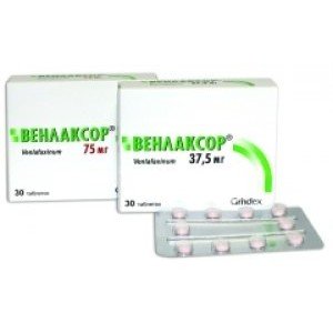 ВЕНЛАКСОР® таблетки по 75 мг №30 (10х3)