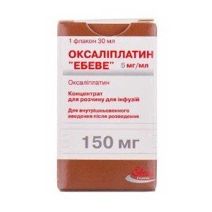 Оксаліплатин "Ебеве" концентрат для р-ну д/інф. 5 мг/мл (150 мг) по 30 мл №1 у флак.