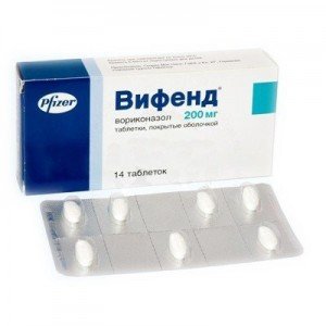 Віфенд таблетки, в/плів. обол. по 200 мг №14 (7х2)