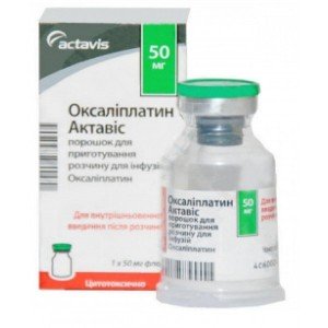 Оксаліплатін-Віста порошок д/приг. р-ну д/інф. по 5 мг/мл (50 мг) №1 у флак.
