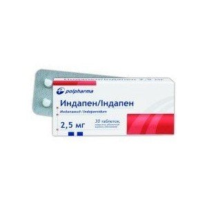 ІНДАПЕН табл. в/о 2.5мг №30 (10х3)