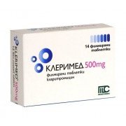 КЛЕРИМЕД 500 таблетки, п/плен. обол., по 500 мг №14 (7х2)