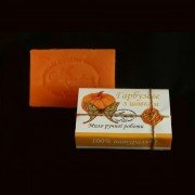 100% Натуральное мыло холодной варки Тыквенное с шелком