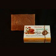 100% Натуральное мыло холодной варки Медовое с календулой