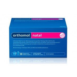 Ортомол Orthomol Natal (капсулы) - нутритивной поддержки для мамы и малыша (30 дней)