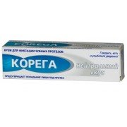 Корега без вкуса фиксирующий крем д/зубных протезов