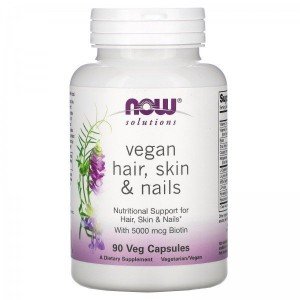 NOW VEGAN HAIR, SKIN & NAILS краса та здоров`я у капсулах №30